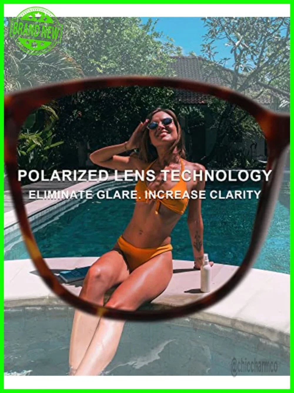 Polarized UV400 Protection Cat Eye Sunglasses for Women Pack of 2 Trendy Shades